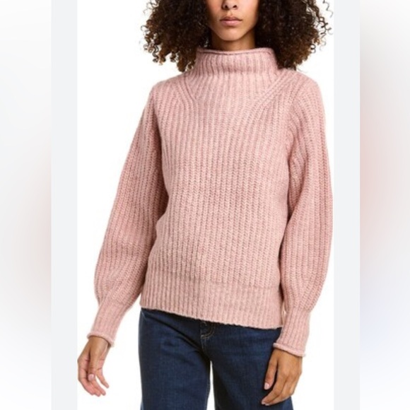 Madewell Sweaters - Madewell Womens Loretto Mockneck Pullover Sweater Heather Pink Sz Large NG986